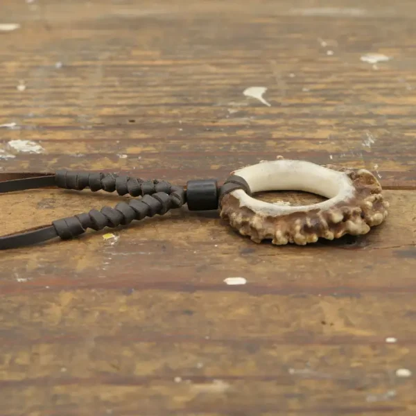 Antler Burr Leather Necklace