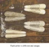 Antler Tip Long Dangle Earrings