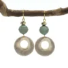Round Antler Open Circle Earrings