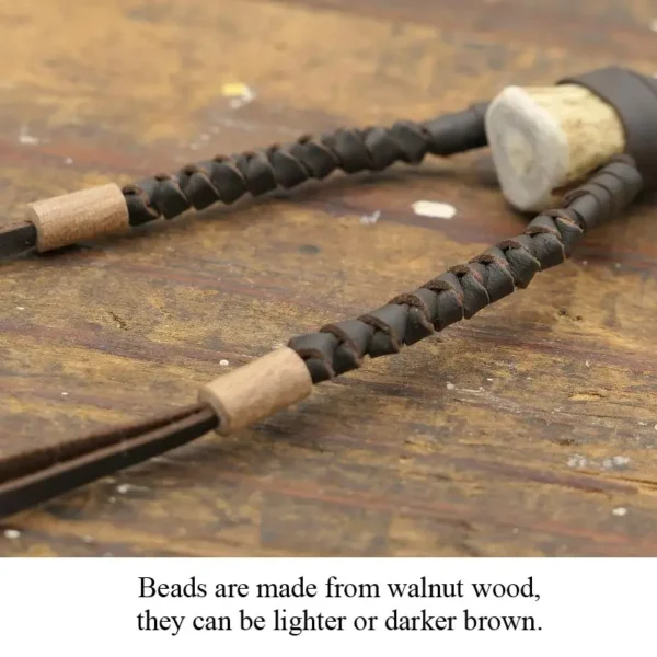 Antler Tip Leather Necklace