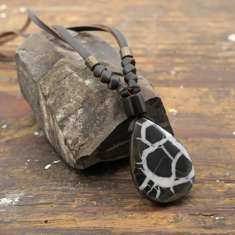 Genuine Septarian Fossil Necklace