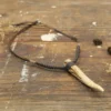 Antler Tip Leather Necklace