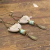 Antler Turquoise Chain Earrings