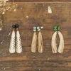 Antler Tip Long Bar Earrings