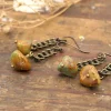 Natural Turquoise Nugget Earrings