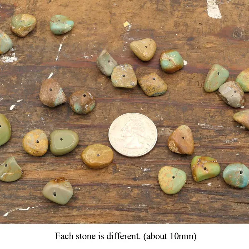 Natural Turquoise Nugget Earrings