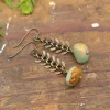 Natural Turquoise Nugget Earrings