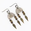 Tribal Inspired Antler Dangle Earrings