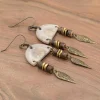 Tribal Inspired Antler Dangle Earrings