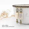 Spike and Antler Tube Earrings
