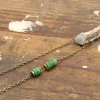Antler Tip Necklace with Beads