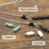Crystal Necklace Rose Quartz Flower Agate