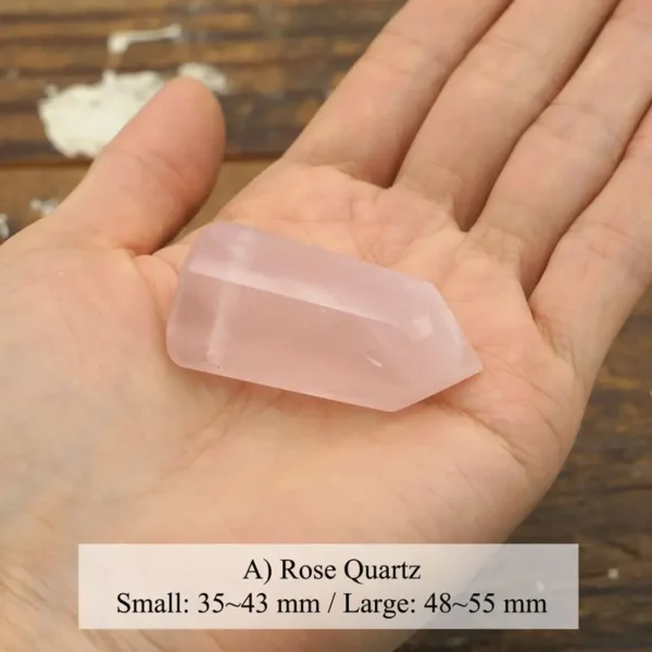 Crystal Necklace Rose Quartz Flower Agate