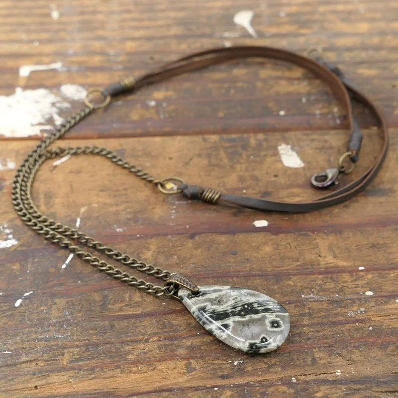 Ocean Jasper Necklace Pendant