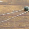 Moss Agate Necklace Dainty Gemstone
