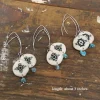 Antler Turquoise Dangling Earrings