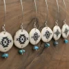 Antler Turquoise Dangling Earrings