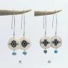 Antler Turquoise Dangling Earrings