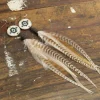 Real Feather Antler Long Earrings