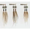 Real Feather Antler Long Earrings