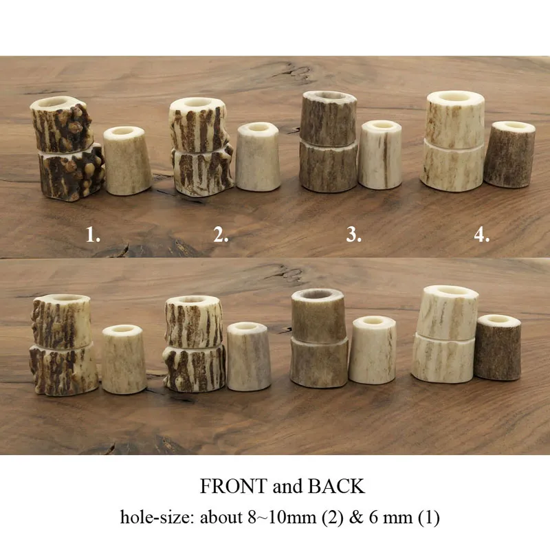 Antler Bead Dreadlock - Set of 3