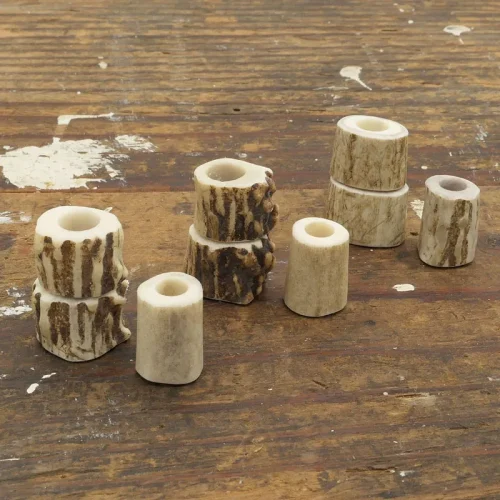 antler dreadlock bead set