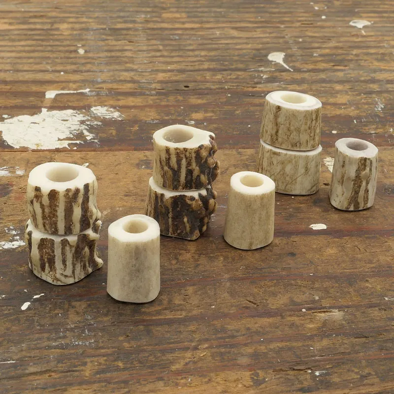 antler dreadlock bead set