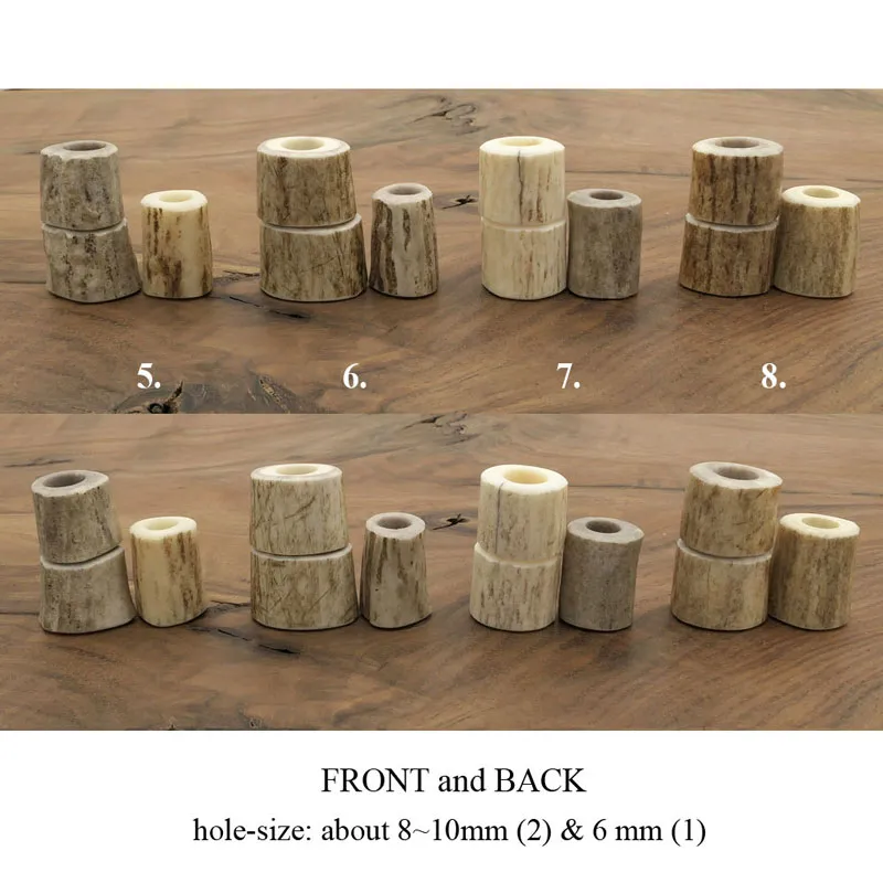Antler Bead Dreadlock - Set of 3