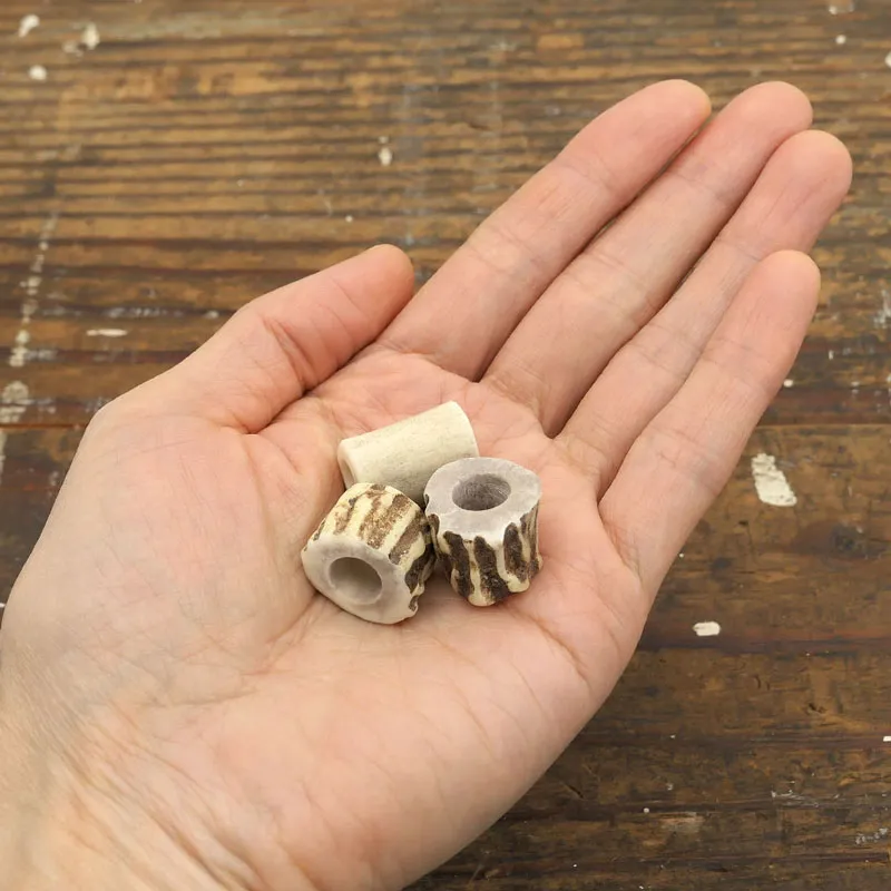 Antler Bead Dreadlock - Set of 3