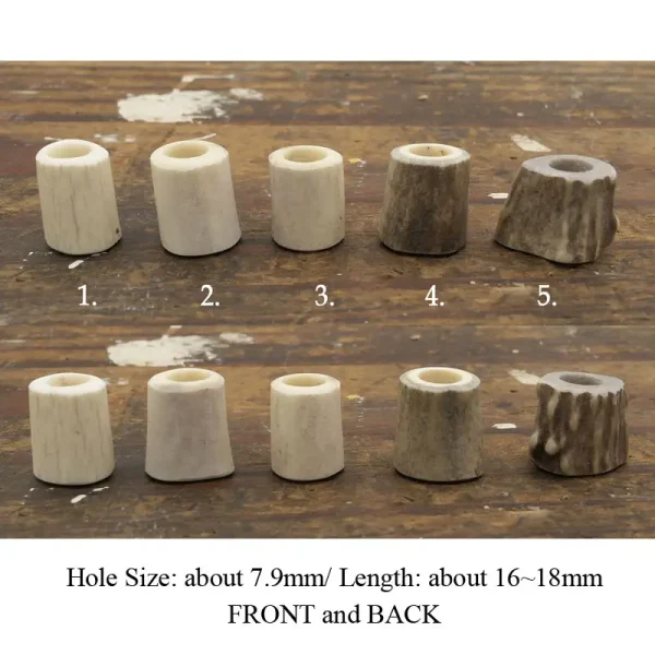 Antler Bead Dreadlock 7.9mm hole