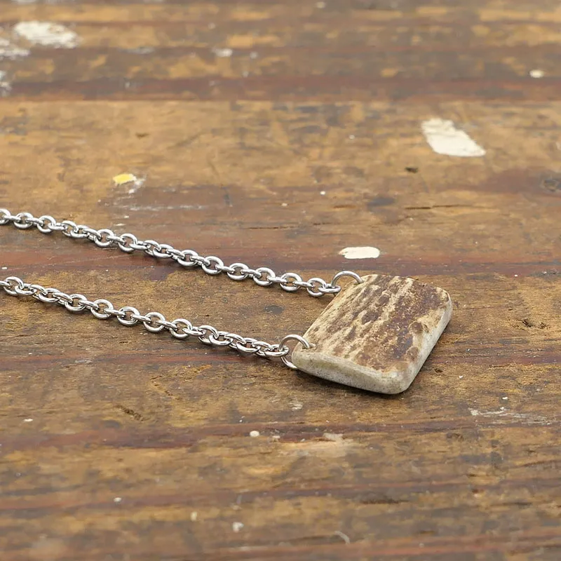 Antler Dainty Bar Minimalist Necklace