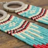 Hoop Seed Bead Fringe Earrings