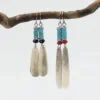 Antler Turquoise Long Earrings